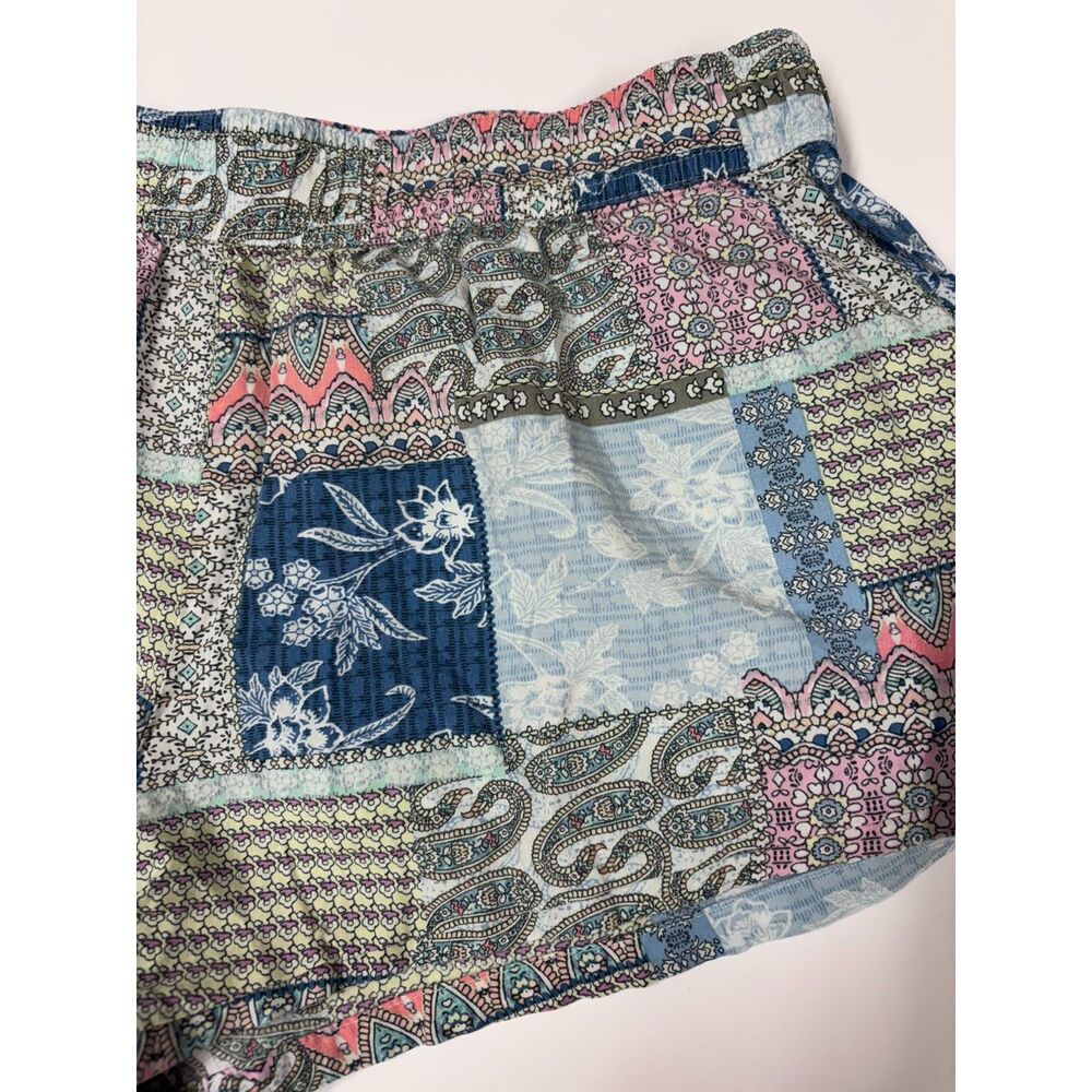 Victoria's Secret Cotton Modal Patchwork Paisley Floral Lounge Sleep Shorts Med - Picture 3 of 6